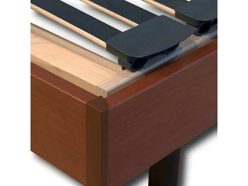 Elektrisch verstelbare bedbodem 80 x 200 cm - kersenhout