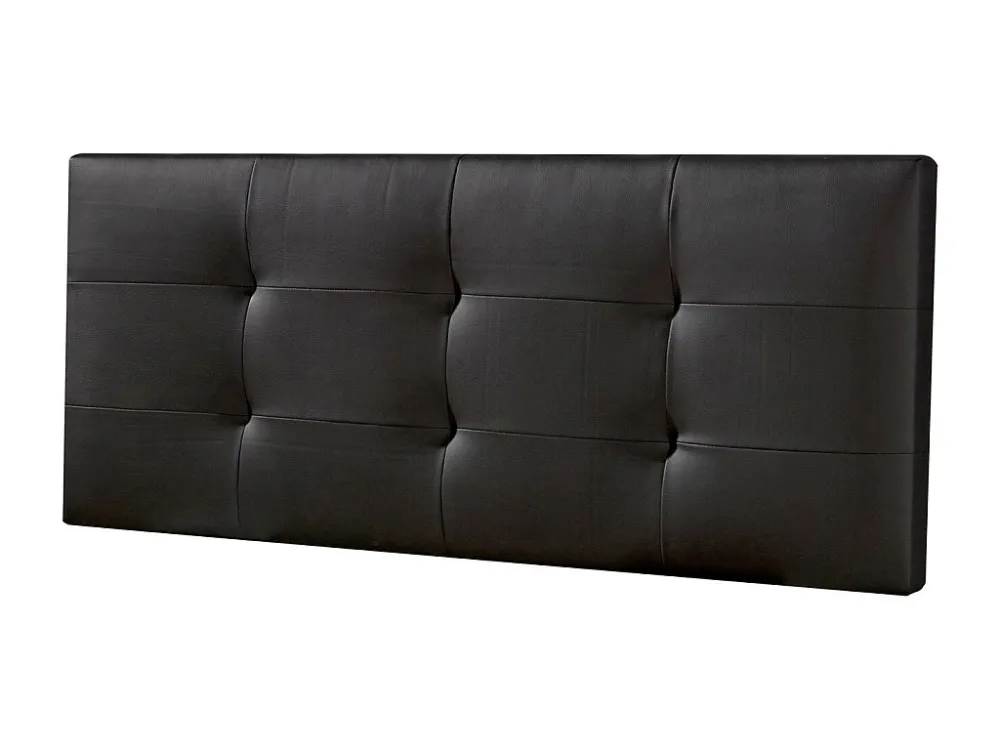 Gecapitonneerd hoofdeinde Carla 140x60 cm Zwart, Gewatteerd met Schuim, 8 cm Dikte