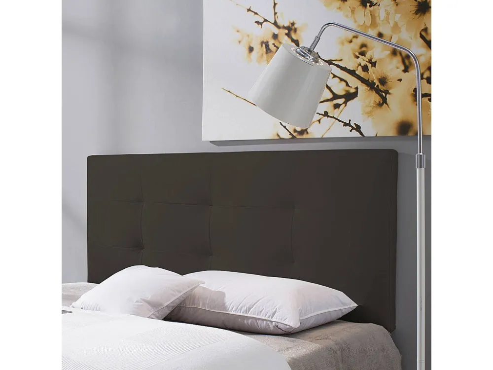 Gecapitonneerd hoofdeinde Carla 150x60 cm Chocolade, Gewatteerd met Schuim, 8 cm zwaar.