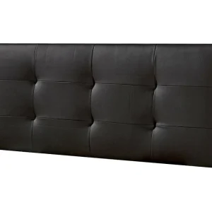 Gecapitonneerd hoofdeinde Carla 150x60 cm Zwart, Gewatteerd met Schuim, 8 cm zwaar.