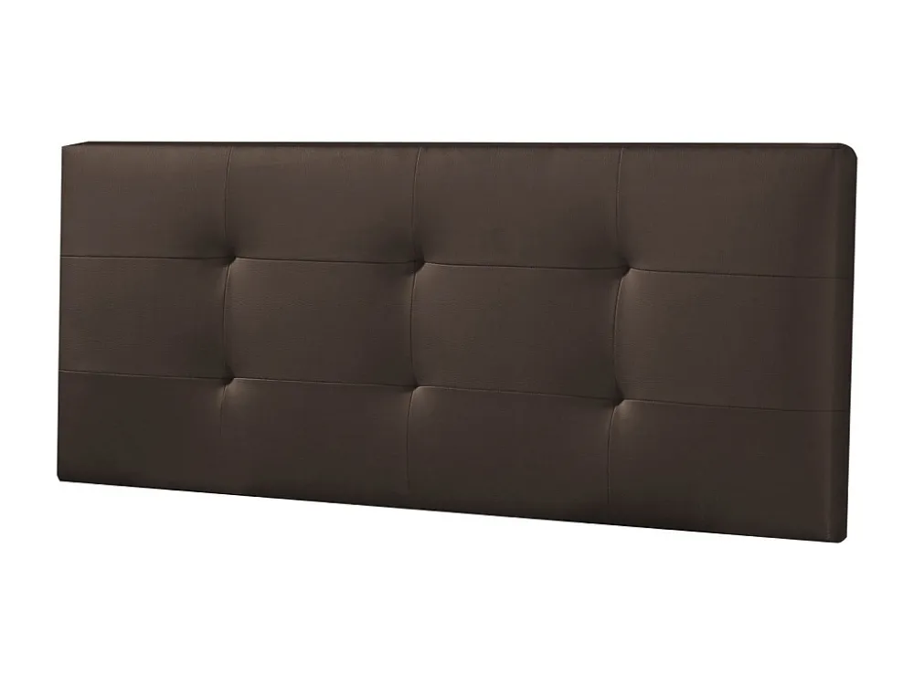 Gecapitonneerd hoofdeinde Carla 160x60 cm Chocolade, Gewatteerd met Schuim, 8 cm Dikte