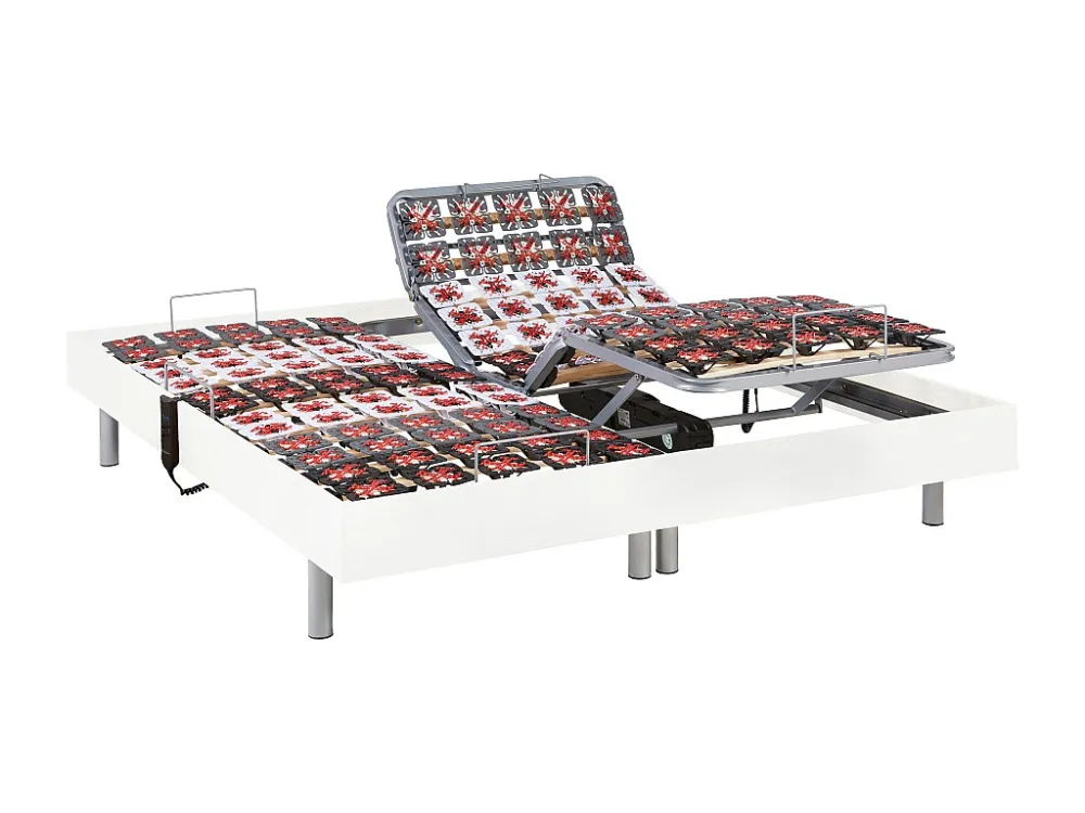 Handmatig verstelbare bedbodem met 2x65 contactplaatjes van DREAMEA - 2x80x200cm