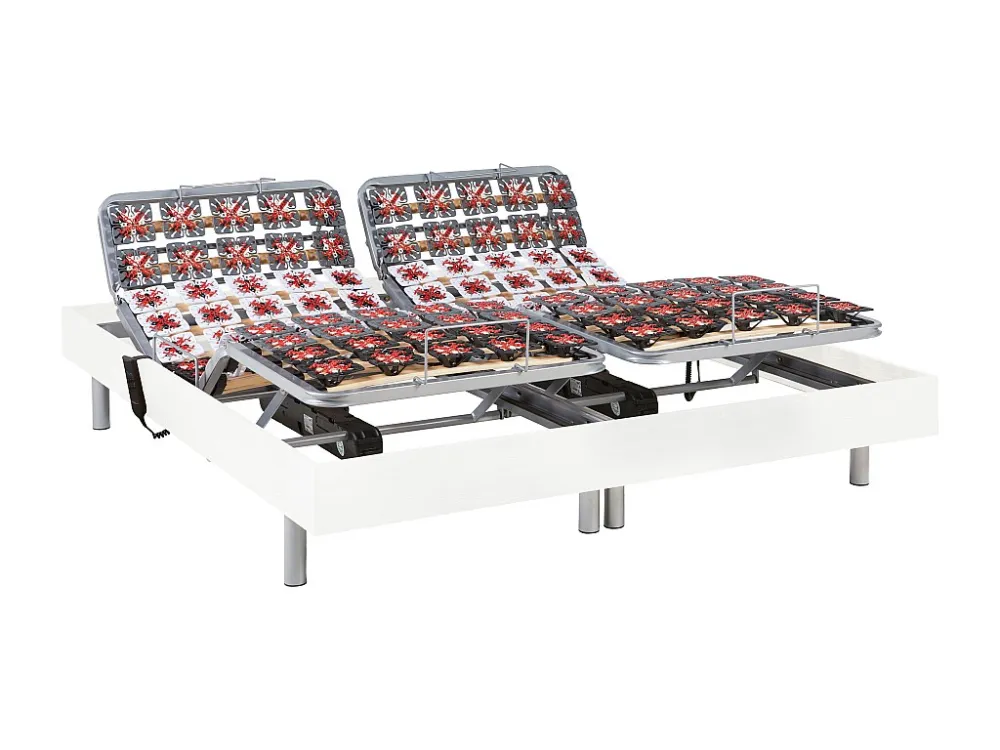Handmatig verstelbare bedbodem met 2x65 contactplaatjes van DREAMEA - 2x80x200cm