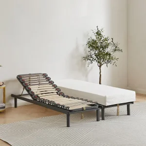 Handmatig verstelbare bedbodem op pinnen, 3 slaapvlakken, stevigheid instelbaar met schuifknoppen - 70x190cm