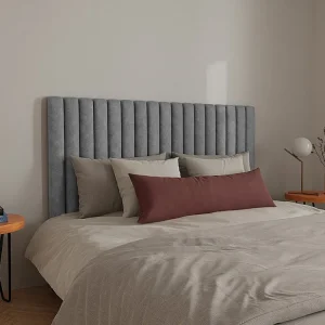 Hoofdeinde bed met verticale naden SARAH - Grijs - 160 cm