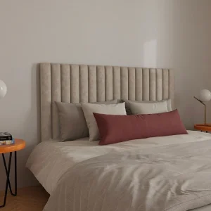 Hoofdeinde bed met verticale naden SARAH - Natuurtint - 160 cm