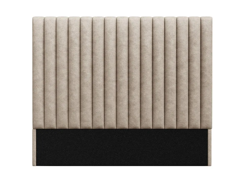 Hoofdeinde bed met verticale naden SARAH - Natuurtint - 160 cm