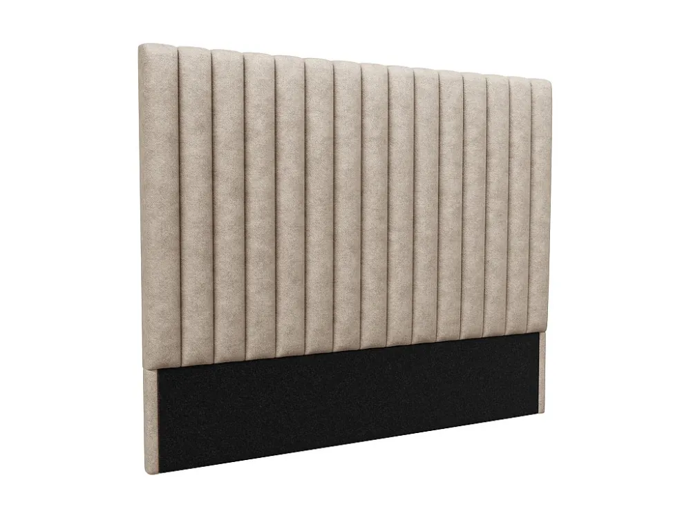 Hoofdeinde bed met verticale naden SARAH - Natuurtint - 160 cm