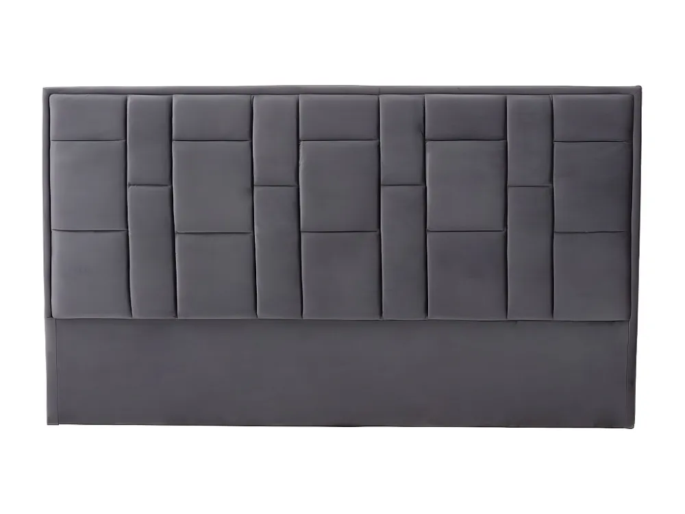 Hoofdeinde HERMINE - Fluweel - 160cm - Donkergrijs - Koop nu online