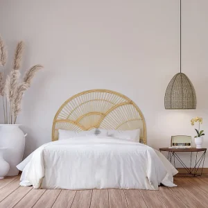 Hoofdeinde van 140 cm van naturelkleurig rotan - EFELA