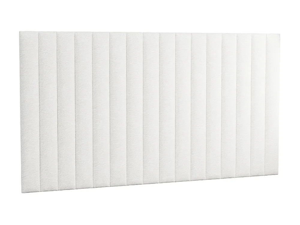 Hoofdeinde wandpanelen - 220 cm - Bouclé stof - Wit - GONDA - Koop nu simpelweg online
