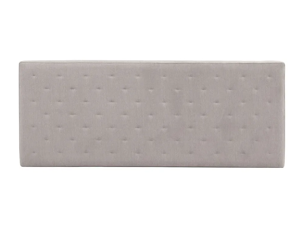 Malta gestoffeerd hoofdeinde 160x60 cm Grijs, Gewatteerd met Schuim, Geborduurd met Capitonné-effect, 8 cm zwaar.