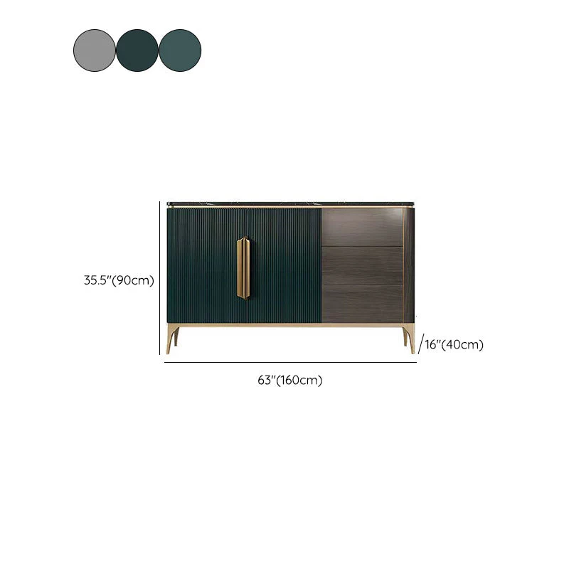 Modern & Contemporary Side Board Regelbaar Shelving Credenza Drawers and Cabinets 39l