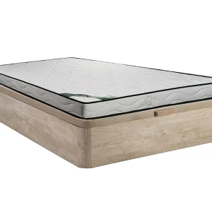 Set bedbodem met opbergruimte, matras van schuim met tijk van bamboe - 160 x 200 cm KANANI van DREAMEA