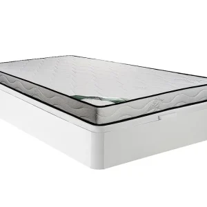 Set bedbodem met opbergruimte, matras van schuim met tijk van bamboe - 160 x 200 cm KANANI van DREAMEA