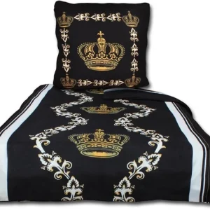 Hanse® Gouden kroon dekbedovertrek - 1 persoons - 135x200cm