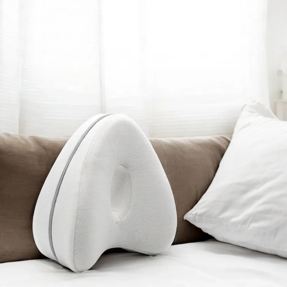 Kniekussen voor Bed - Wit - Orthopedisch Kniekussen - Beenkussen - Zijslaapkussen - Zijslaap Kussen Voor Bed - Heupklachten