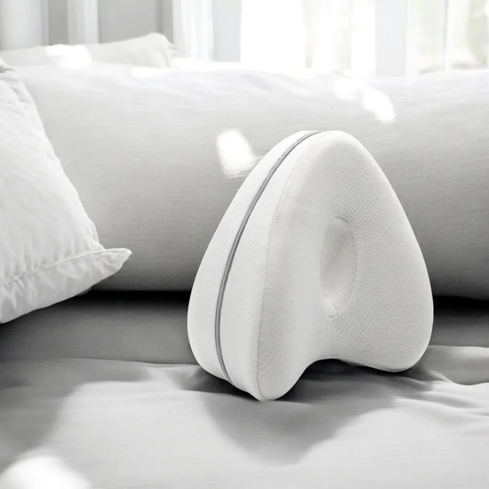 Kniekussen voor Bed - Wit - Orthopedisch Kniekussen - Beenkussen - Zijslaapkussen - Zijslaap Kussen Voor Bed - Heupklachten