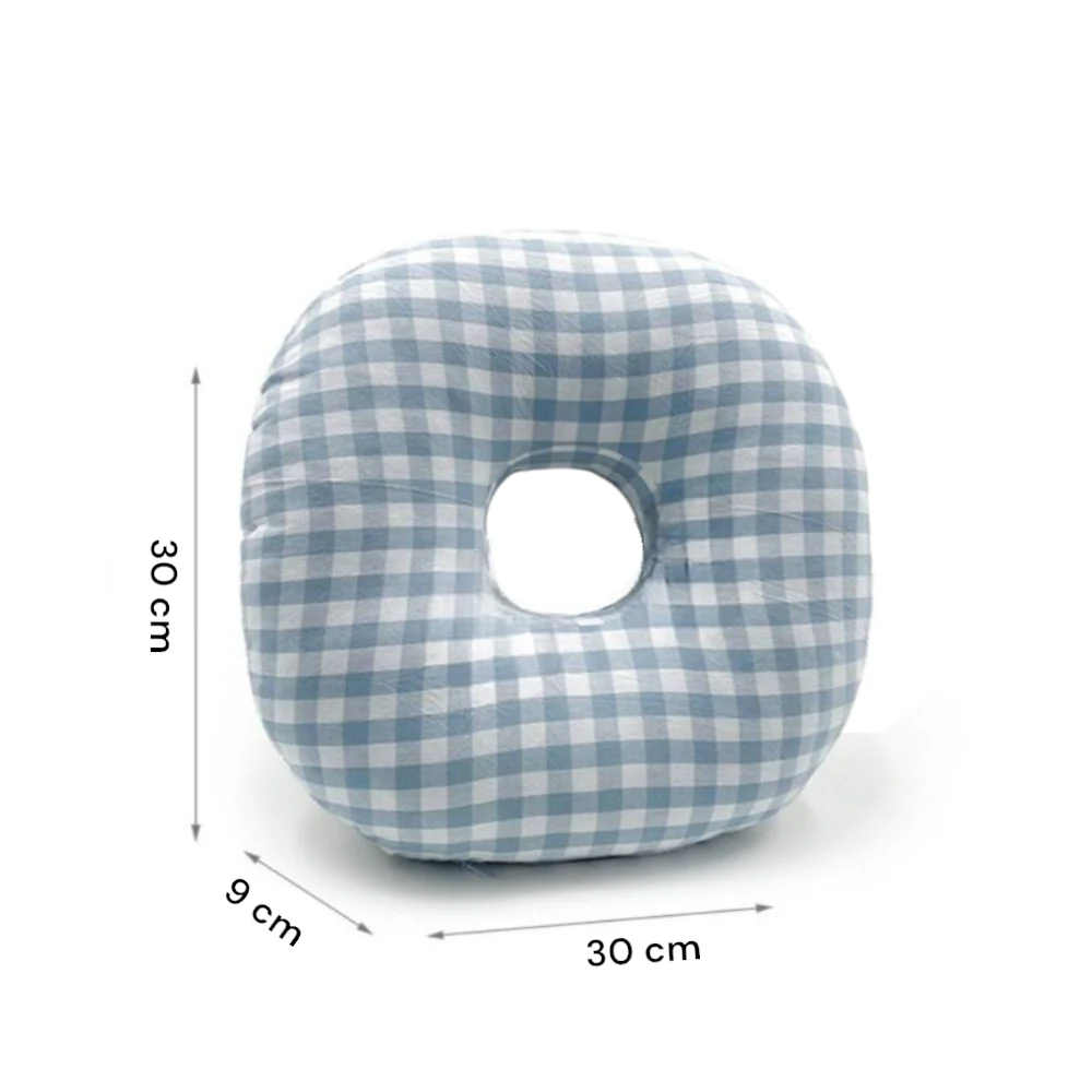 Oorpiercing Kussen - 30 x 30 x 9 cm - Kussen voor Zijslapers - Ringkussen - Kussen met Oorgat - Zijslaapkussen - Donut Kus...