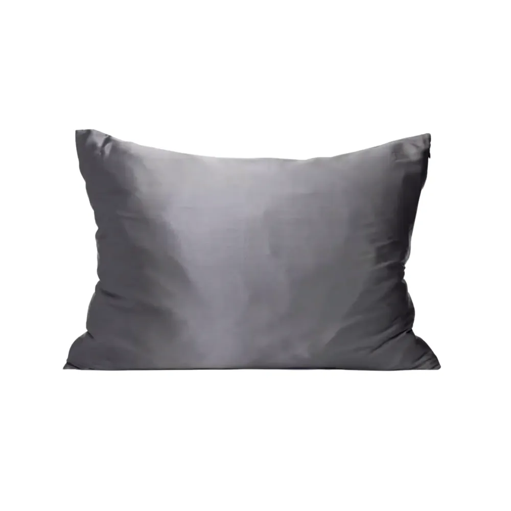 Satijnen kussensloop - Charcoal