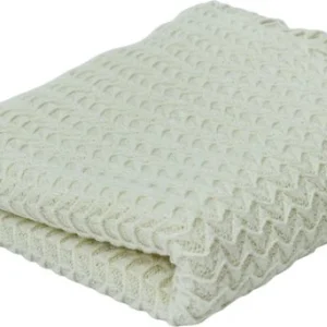 Zachte en Warme Deken - Wit - 100% Acryl - 130x160 cm - Lichtgewicht met Stijlvolle Franjes - Ideaal als Sprei, Plaid, Woo...