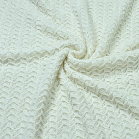 Zachte en Warme Deken - Wit - 100% Acryl - 130x160 cm - Lichtgewicht met Stijlvolle Franjes - Ideaal als Sprei, Plaid, Woo...