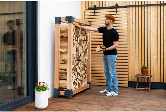 Westmann HaardHout Houtopslag Houtrek WMKR3020 - Brandhoutrek 40x138x180cm