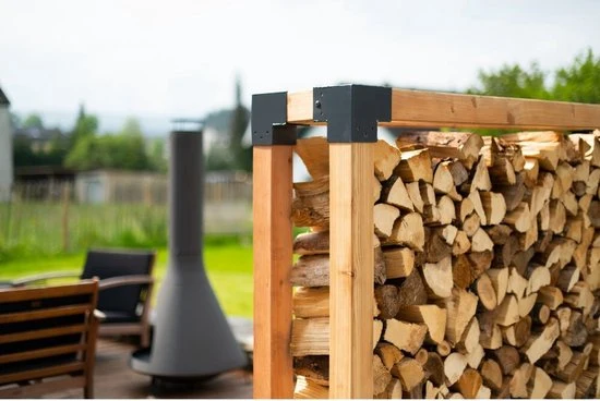 Westmann HaardHout Houtopslag Houtrek WMKR3030 - Brandhoutrek 198x40x180 cm
