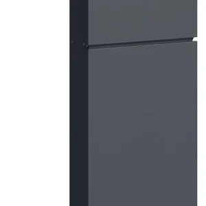 4gardenz® Vrijstaande Brievenbus - Gegalvaniseerd Staand met Slot - Antraciet