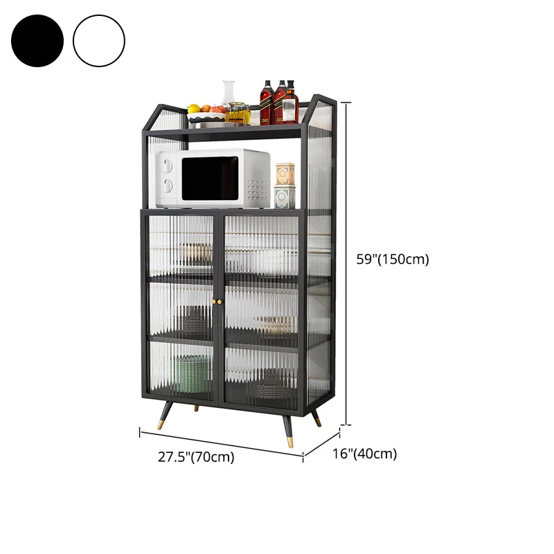 2-Door Sideboard Glam Style Sideboard Cabinet Living Room and Kitchen 180 x 90 cm 24l