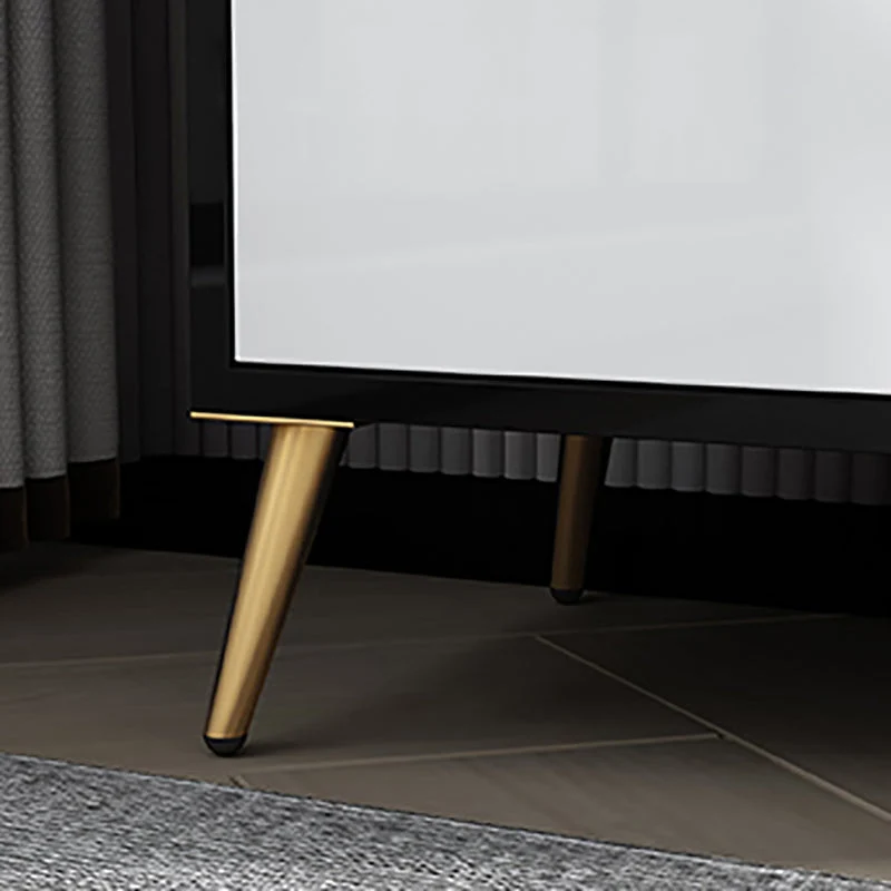 39.5"L Glam Style Side Board Engineered Wood Drawers and Storage Dining Room | Uitbreidbaar | Eettafel White