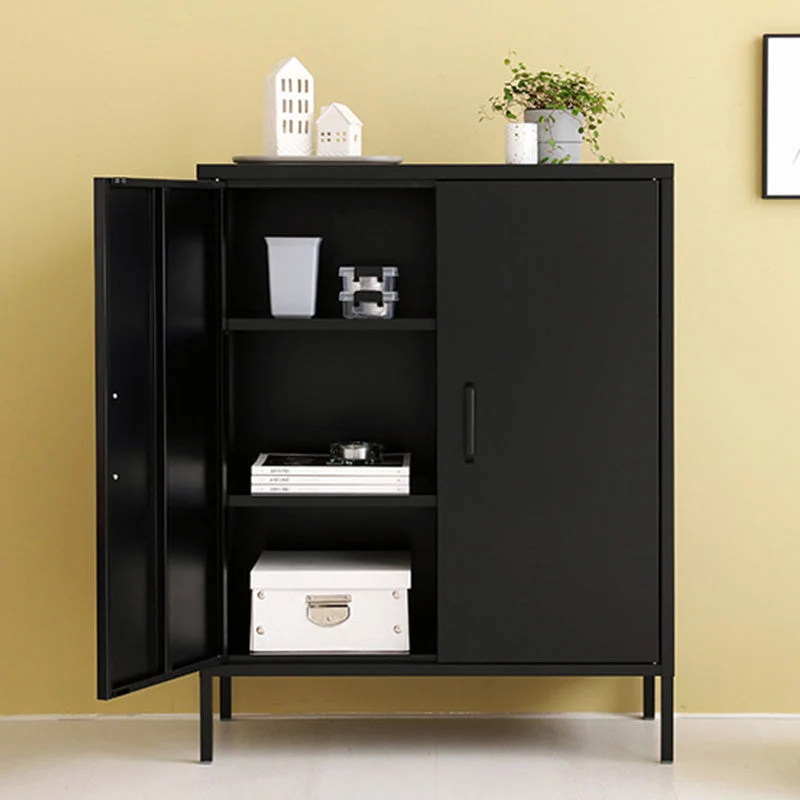 40"H Rvs Kitchen Sideboard Cabinet Modern Buffet Server Cabinet Storage White