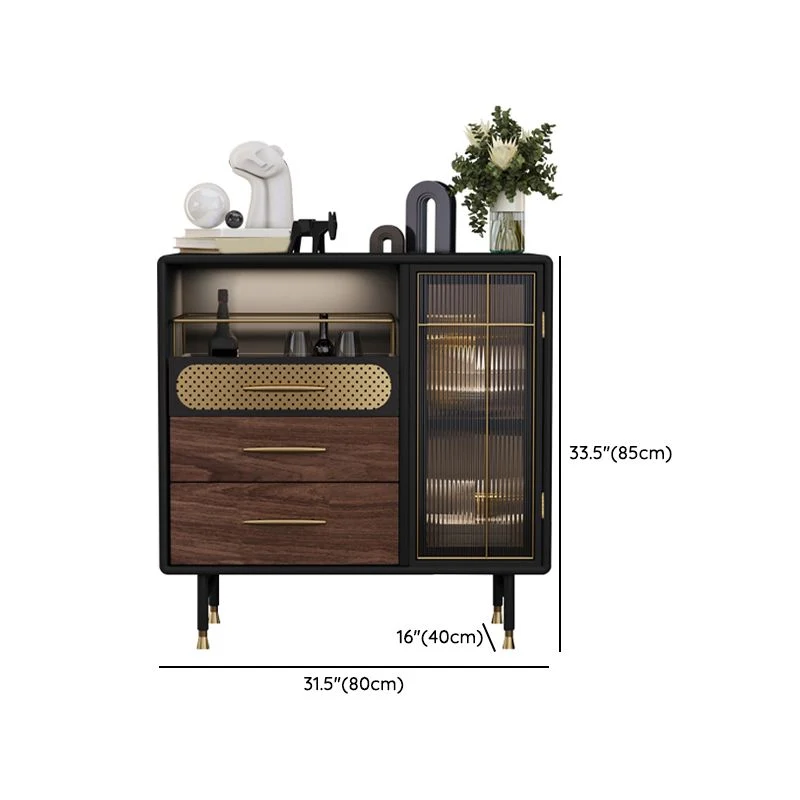 Actueel Buffet Table Engineered Wood Sideboard Table Lights Kitchen 31l