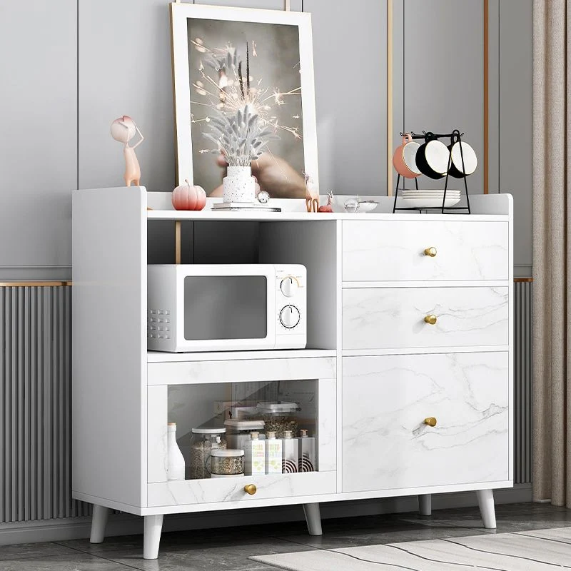 Actueel Solid Wood Sideboard Table 1-Drawer Sideboard Gray 31l