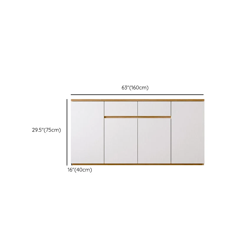 Actueel Style Side Board Wood Sideboard Cabinets and Drawers Grijze Waslaag 31l