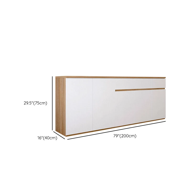 Actueel Style Side Board Wood Sideboard Cabinets and Drawers Grijze Waslaag 31l