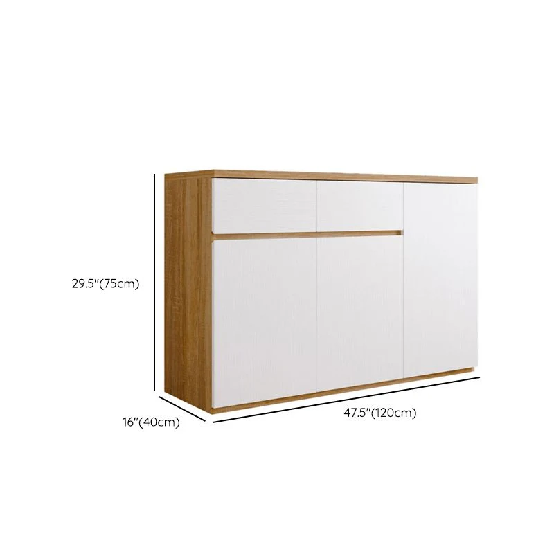 Actueel Style Side Board Wood Sideboard Cabinets and Drawers 31l