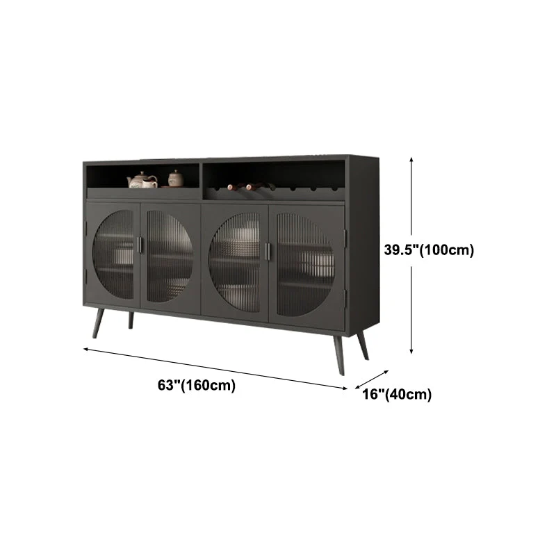 Actueel Wood 39"H Sideboard Buffet Door Dining Room Buffet Server 47