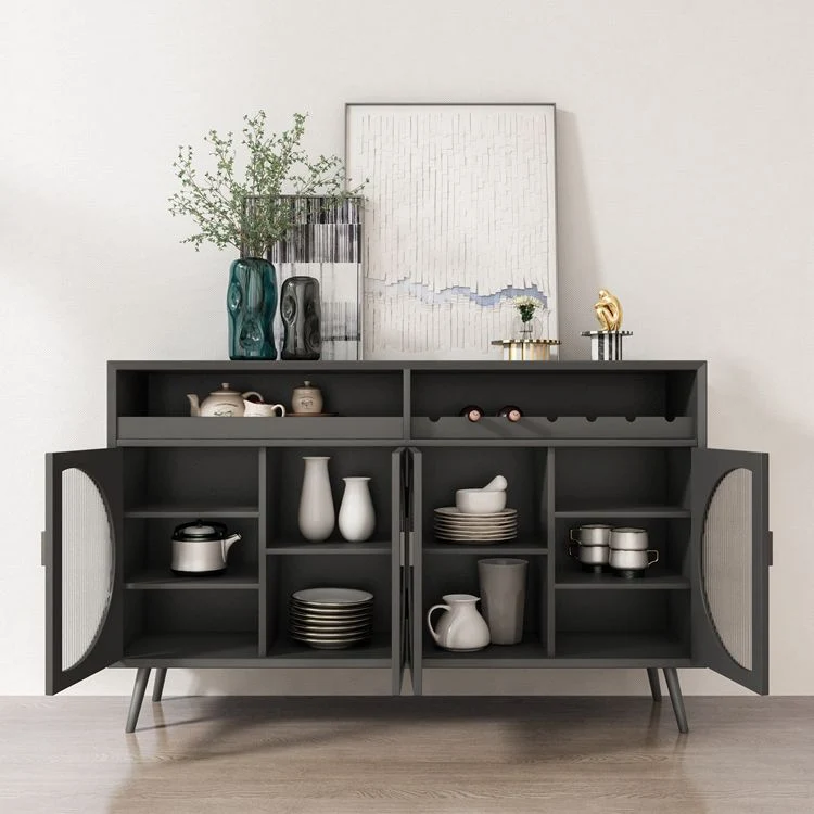 Actueel Wood 39"H Sideboard Buffet Door Dining Room Buffet Server 47