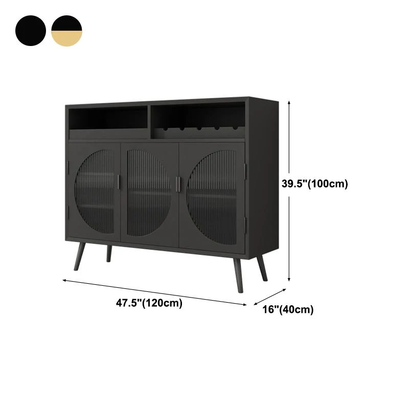 Actueel Wood 39"H Sideboard Buffet Door Dining Room Buffet Server 47