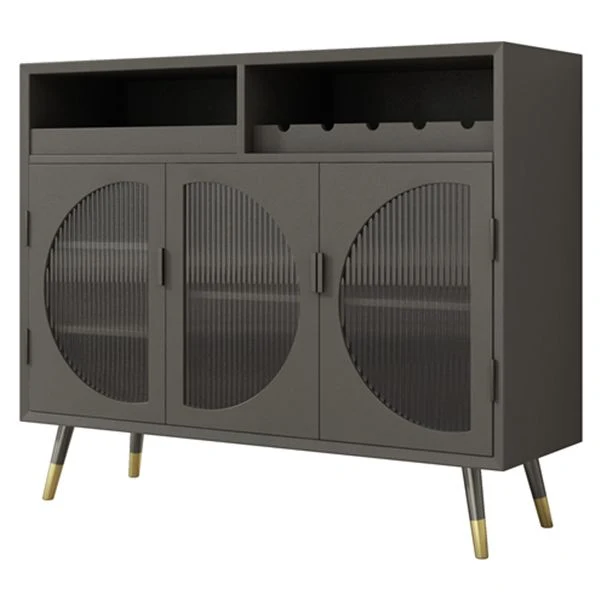 Actueel Wood 39"H Sideboard Buffet Door Dining Room Buffet Server 47