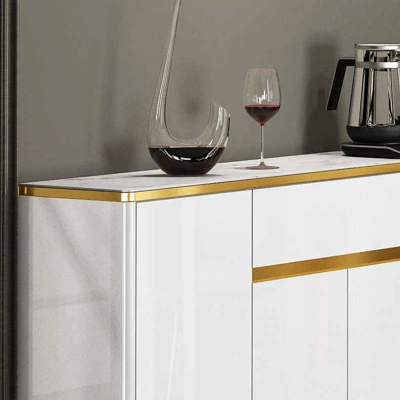 Artificial Wood Sideboard Hedendaags Buffet Server Cabinet Storage Living Room | Uitbreidbaar | Eettafel Https