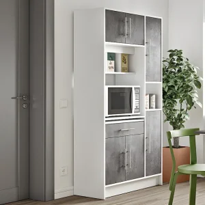 Buffetkast MADY - 5 deuren & 1 lade - Witte betonkleur | Snelle Levering