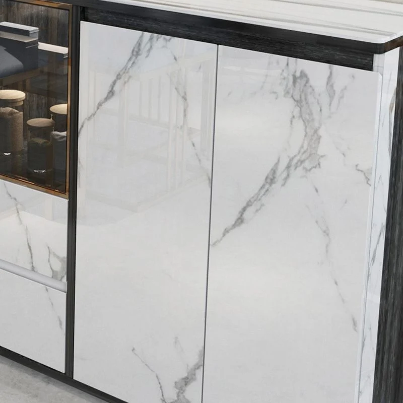 Cabinets Glam Dining Buffet 2-Drawer Glaswerk Doors Buffet Sideboard | Snelle Levering 47l