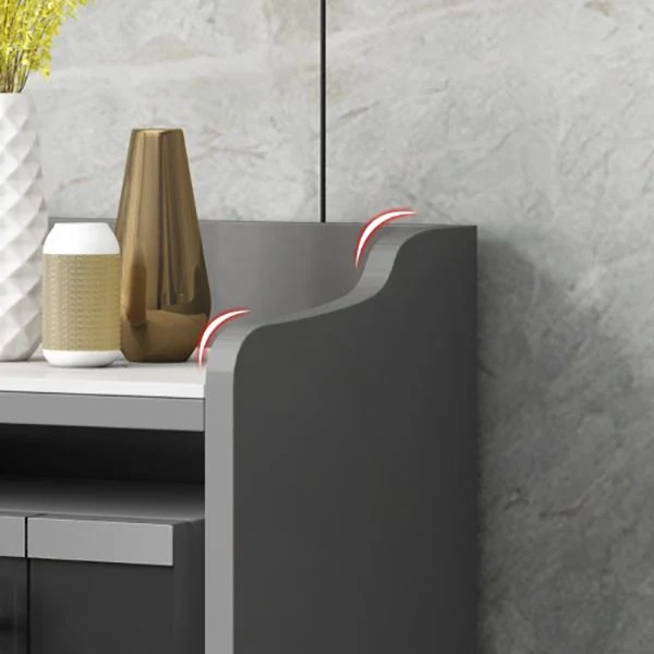 Contemporain Stone 38.5"H Sideboard Buffet Dining Room Buffet Server Storage 180 x 90 cm 24l