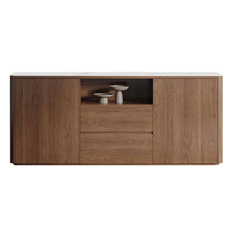 Contemporain Style Buffet Sideboard Stone Side Board Cabinets and Drawers Stofbestendig 47l