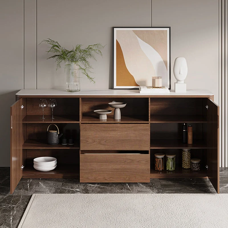Contemporain Style Buffet Sideboard Stone Side Board Cabinets and Drawers Stofbestendig 47l