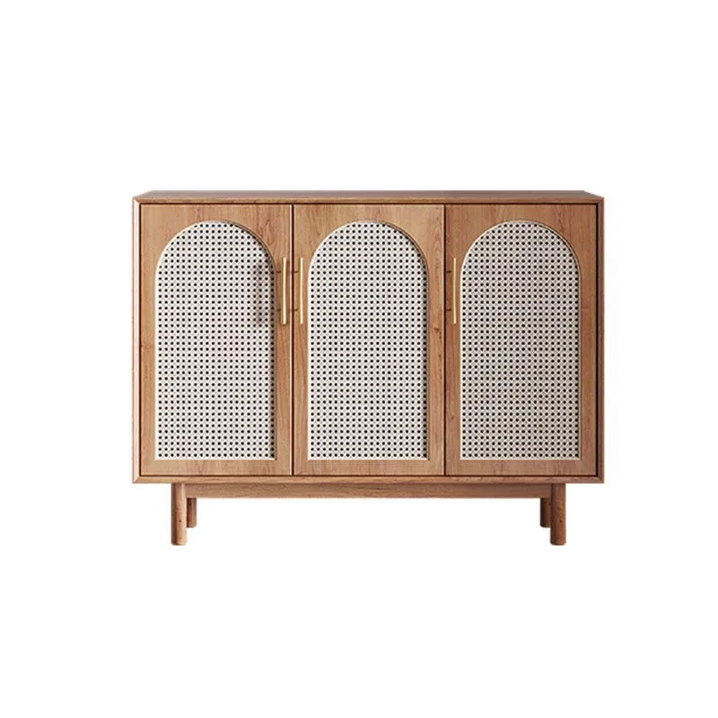 Contemporary Brown Wicker Doors Sideboard Massief Wood Buffet Table Living Room Https