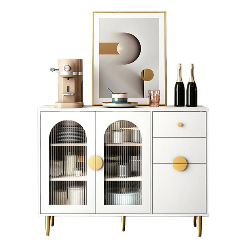 Contemporary Buffet Sideboard Stone Buffet Stand Cabinet and Drawers Gemakkelijk Schoon te Maken 31l