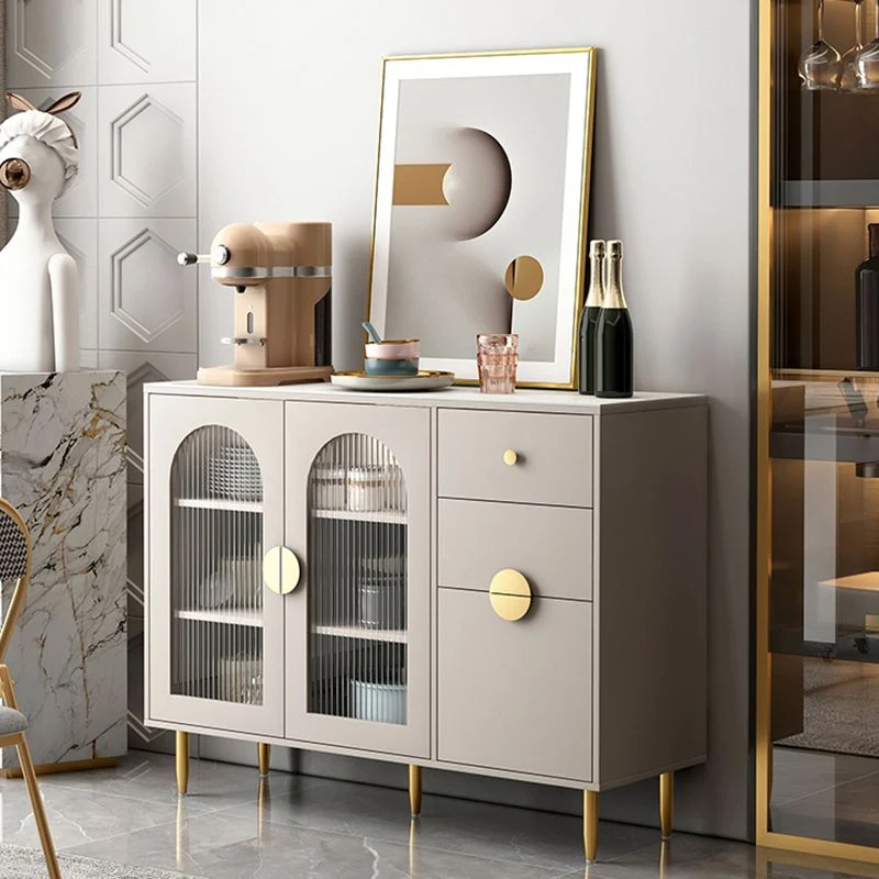 Contemporary Buffet Sideboard Stone Buffet Stand Cabinet and Drawers Gemakkelijk Schoon te Maken 31l